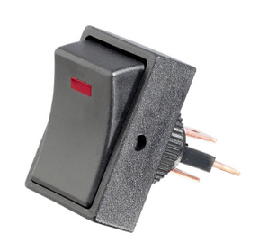 RadioShack 275-0013 Illuminated Rocker Switch 25A @ 12 VDC – Red LED TekShack
