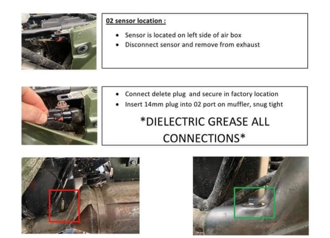 O2 Sensor Delete Kit 2014+ Honda Rancher, Foreman, Rubicon, Pioneer 500 Vessel Powersports
