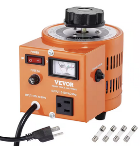 500VA Variac Auto Variable Voltage Transformer Analog Meter TDGC-0.5 TekShack