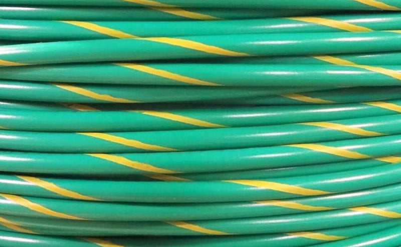 18 GAUGE AWG PRIMARY WIRE COPPER POWER GROUND MTW STRIPE CHOOSE YOUR COLOR AND LENGTH AC/DC WIRE AND SUPPLY