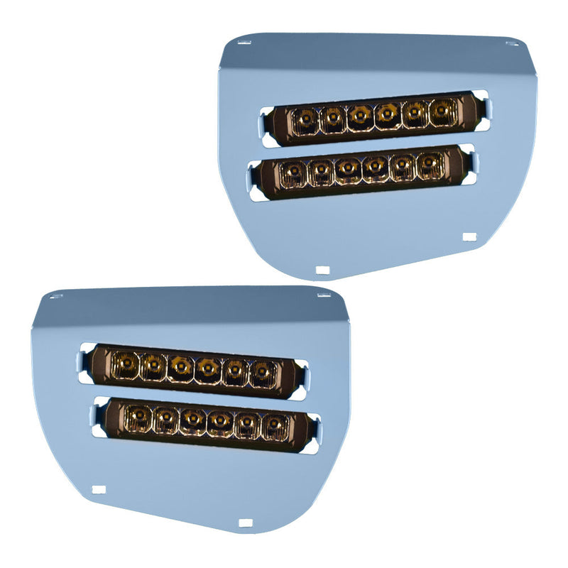 Dual Wide 8" LED Headlights for 2014+ Honda Rancher, Foreman, Rubicon Vessel Powersports