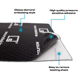 SoundSkins | ON BACK ORDER Classic LITE Sound Deadening Kit Double Layer Mat | SSK-CLASSICLITE | Pure Rubber Butyl & Diamond Embossed Foil SoundSkins Global