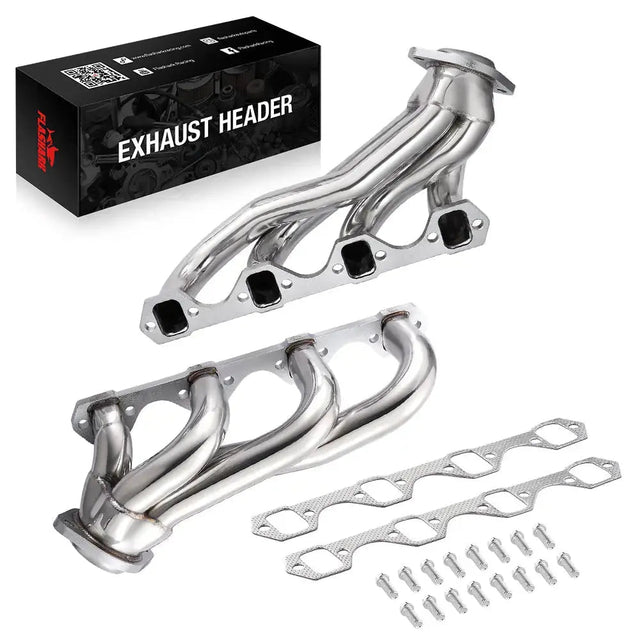 Shorty Exhaust Headers For 1979-1993 Mustang GT/LX/SVT 5.0L V8 Flashark