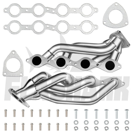 Shorty Header for 2000-2006 Chevrolet Silverado/Suburban 1500 Avalanche 1500 Tahoe丨GMC Sierra 1500/Yukon XL V8 4.8L/5.3L
