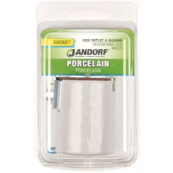 JANDORF Socket Porcelain W/Side Outlet & Bushing #60579 Jandorf