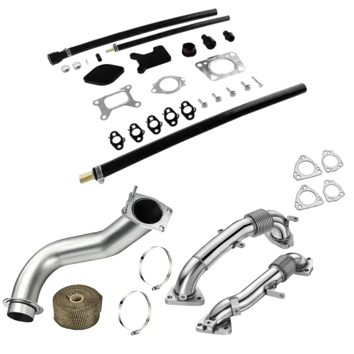 Exhaust Up-Pipe for 2017-2023 L5P 6.6L Duramax Sierra/Silverado 2500 3500 Flashark