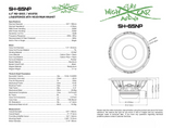 Sky High Car Audio SH-65NP 6.5" 250W RMS Neo Midbass Speaker (Pair) Sky High Car Audio
