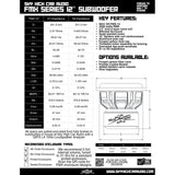 Sky High Car Audio FMX 12" 3500W RMS Subwoofer DVC Sky High Car Audio