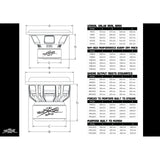 Sky High Car Audio FMX 15" 3500W RMS Subwoofer DVC Sky High Car Audio