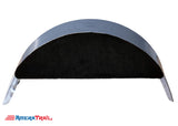 Single Axle Slant Back Fender, Available w/ Fender Pad