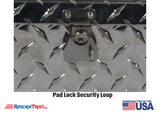 Mini Diamond Plate Toolbox, Pad Lock Latch - RDS
