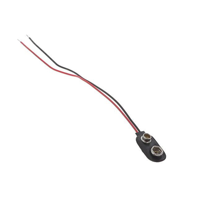 Snap-type Hard Plastic I-Style Battery Clip Connector for 9V Batteries TekShack