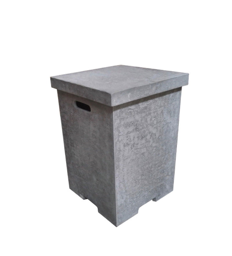 Square Tank Cover with Removable Lid - Textured