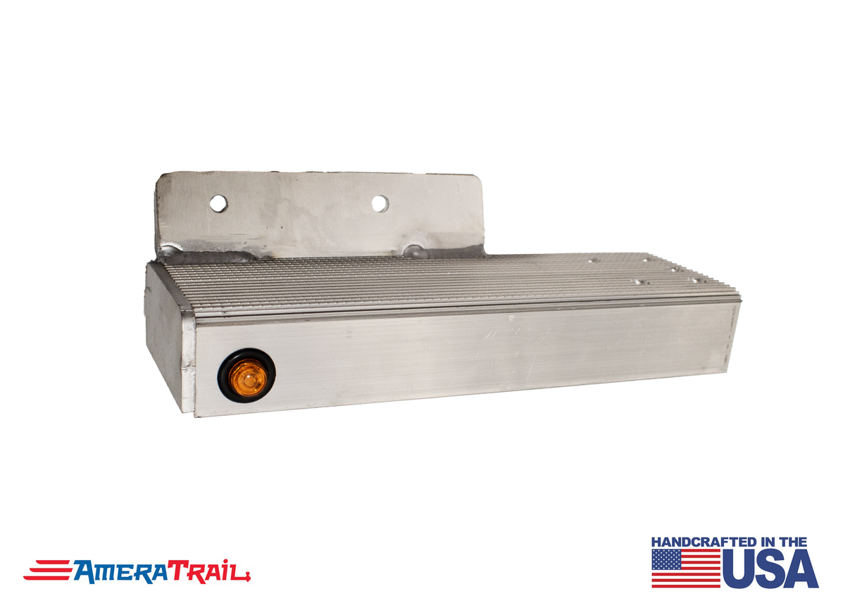 15" Channel Step, STARBOARD FRONT w/ Fender Support & LED Marker Light - Includes SS Attaching Hardware"