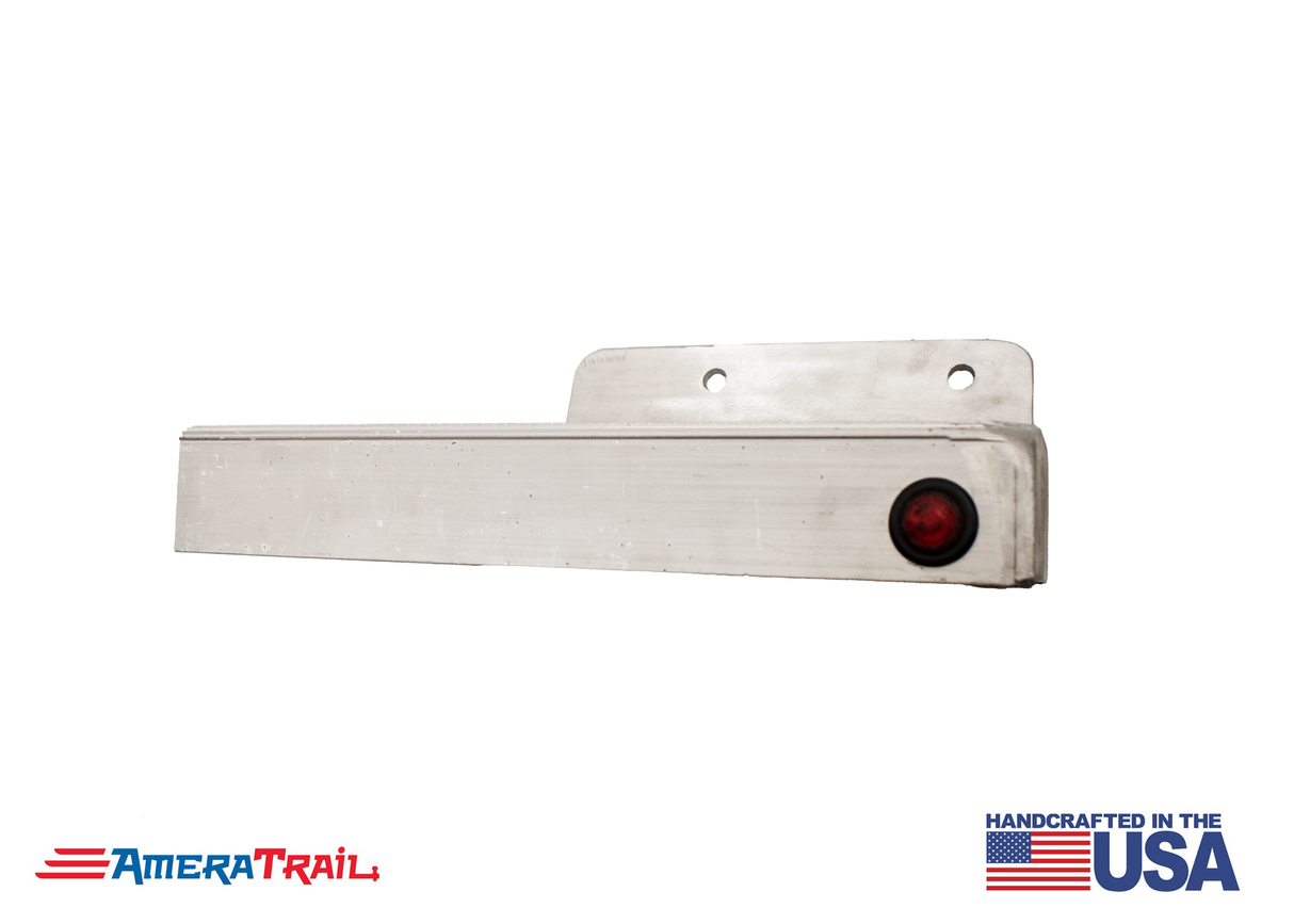 13" Channel Step, STARBOARD REAR w/ Fender Support & LED Marker Light - Includes SS Attaching Hardware"