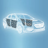 SoundSkins | 2022+ Subaru WRX 4-Doors Sound Deadening Vehicle Specific Kit | SSK-WRX4DRV2 | 3 Layers (Acoustic Foam, Foil, Rubber Butyl), 30 sq ft SoundSkins Global