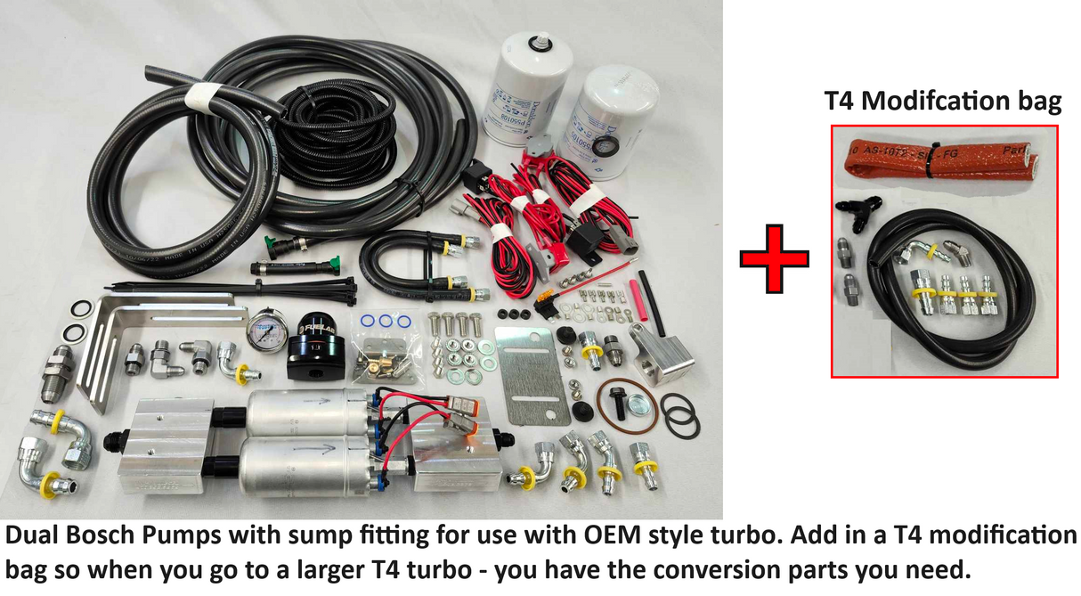 Martys Diesel OBS E-Fuel Dual Bosch, 1994-1997 Ford F-Series 7.3L Powerstroke Marty's Diesel