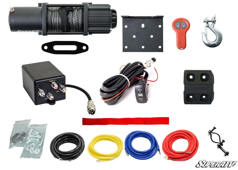 SuperATV 4500LB Winch with Remote & Synthetic Rope