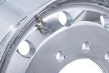 22.5 Aluminum Wheels – Polished Forged 22.5x9 Flat Face Front Hub Pilot Rims
