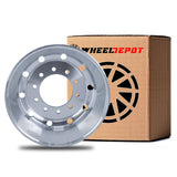 22.5x9 Truck Wheels Flat Face 600pcs Forged Aluminum Rims $149 each FOB WHOLESALE PRICE Polished Front Hub Pilot