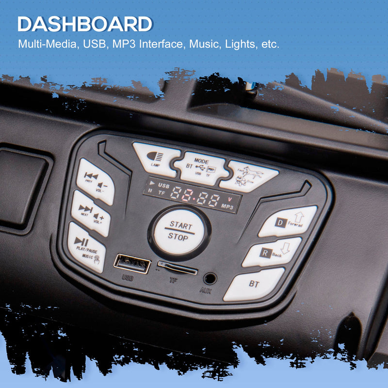 Electric Kids UTV Truck with Bluetooth Music and Dual Motors