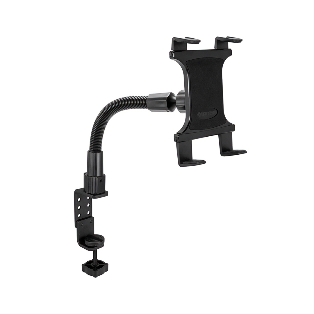 ARKON Heavy Duty C-Clamp with 12" Bendable ARM Tablet Mount