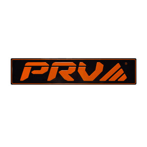 PRV Car Tag Custom Automotive Accessory Black and Orange