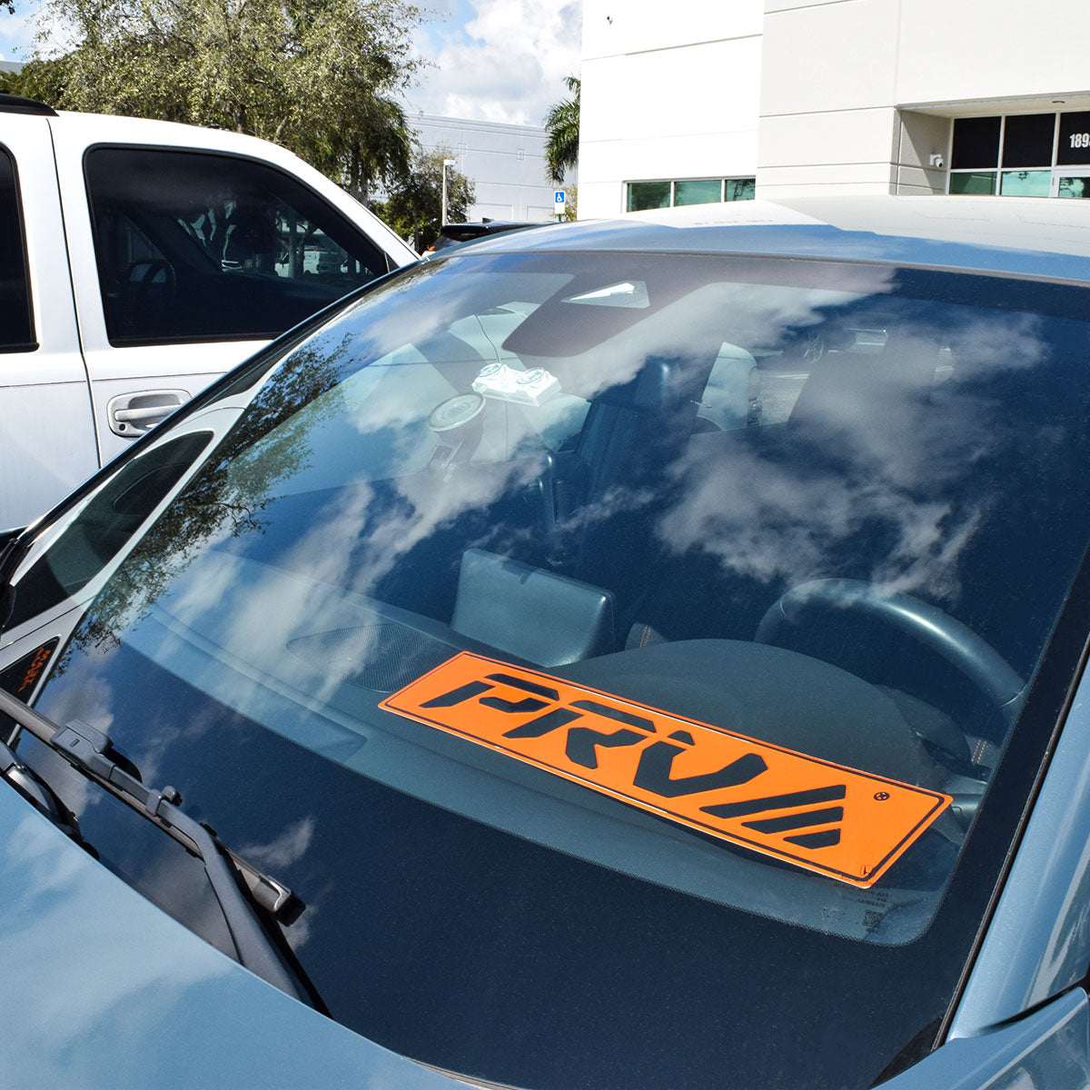 PRV Orange Car Tag Durable Vehicle Accessory