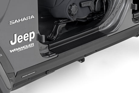 Trail Cladding Rocker Sill Plates Jeep Wrangler Unlimited 4WD (2018-2026) Rough Country
