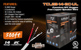 Premium 14 Gauge Oxygen Free Copper Speaker Wire (TCL23-14-2C-UL) Audiopipe