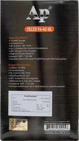 Premium 14 Gauge Oxygen Free Copper Speaker Wire (TCL23-14-4C-UL) Audiopipe