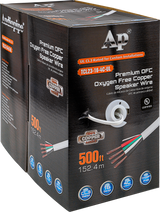 Premium 16 Gauge Oxygen Free Copper Speaker Wire (TCL23-16-4C-UL) Audiopipe