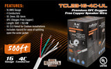 Premium 16 Gauge Oxygen Free Copper Speaker Wire (TCL23-16-4C-UL) Audiopipe