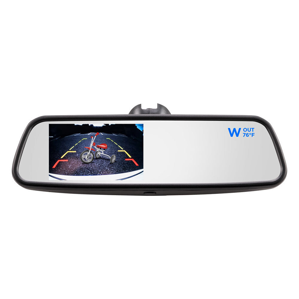 iBEAM TE-CTM45 4.5 Inch Compass/Temp Mirror Monitor iBEAM