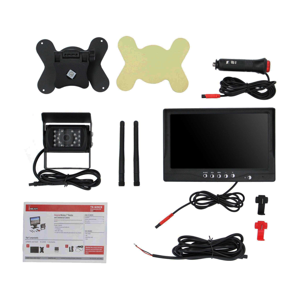 iBEAM TE-WMCE Universal Wireless 7” Monitor and Commercial Camera iBEAM