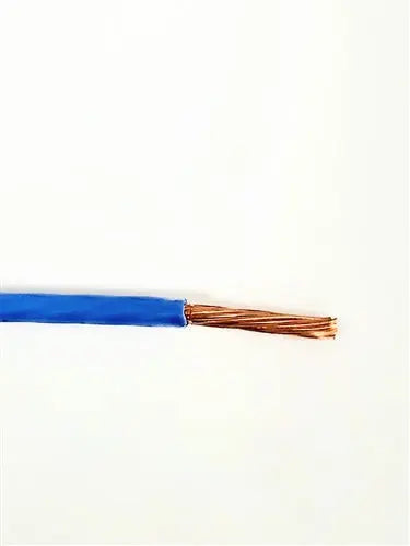 THHN 12 AWG GAUGE BLUE NYLON PVC STRANDED COPPER BUILDING WIRE AC/DC WIRE AND SUPPLY