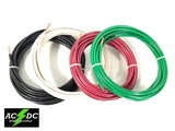100' FEET EA THHN THWN-2 8 AWG GAUGE RED BLACK GREEN WHITE COPPER BUILDING WIRE AC/DC WIRE AND SUPPLY