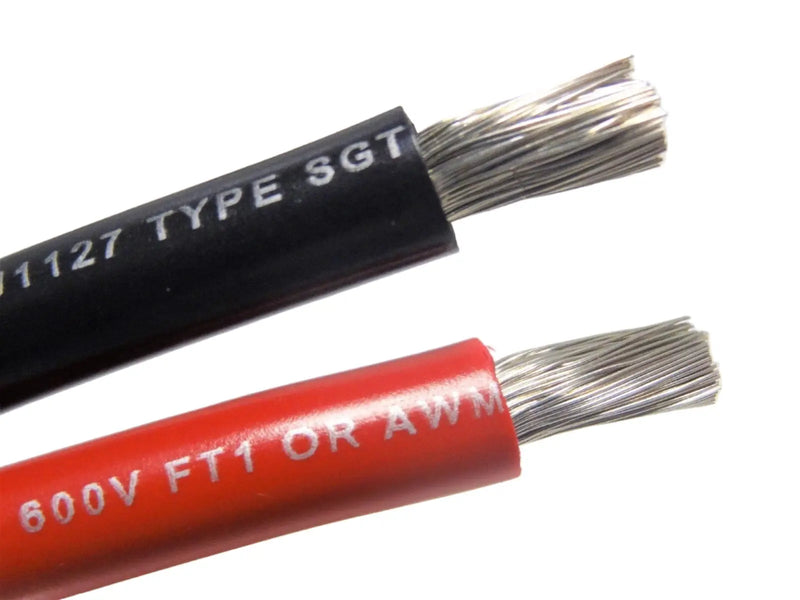 4 AWG Gauge Battery Cable Marine Grade Tinned Copper - SOLD PER FT - BLACK & RED AC/DC WIRE AND SUPPLY