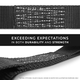 2-Pack Heavy-Duty 1.5-in x 15-ft Ratchet Tie Down Straps with S-Hooks