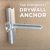 400-Pack 3/16"-24 Quick Channel Toggle Anchors with Bolts