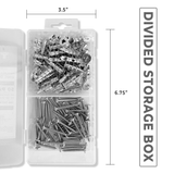 Self-Drilling Zinc Drywall Anchors with #8 Screws