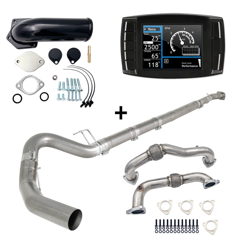 2008-2010 6.4L Ford Powerstroke 5" DPF/DEF/EGR Delete All-in-One Kit