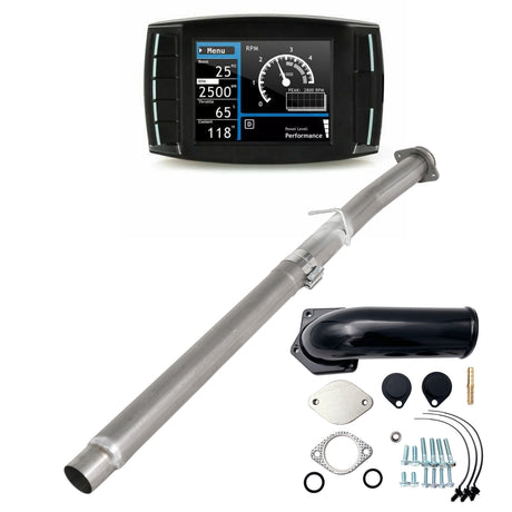 2008-2010 6.4L Ford Powerstroke 4" DPF/DEF/EGR Delete All-in-One Kit TruckTok