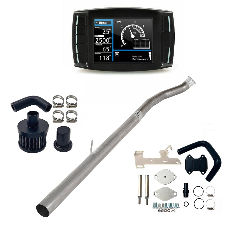 2010-2012 6.7L Ram Cummins 4" DPF/DEF/EGR/CCV Delete All-in-One Kit