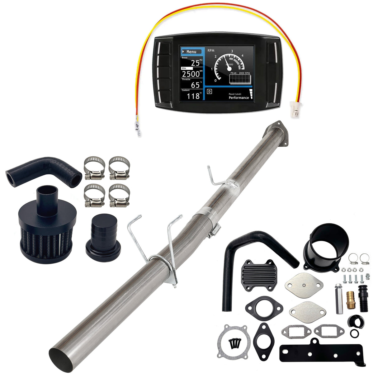 2013-2018 6.7L Ram Cummins 4" DPF/EGR/CCV Delete All-in-One Kit TruckTok