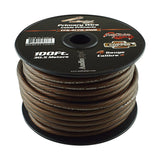 TPS-4CPR-100B - 4 Gauge 100’ 100% Copper Flexible Primary Wire - Black Audiopipe
