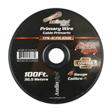 TPS-4CPR-100R - 4 Gauge 100’ 100% Copper Flexible Primary Wire - Red Audiopipe