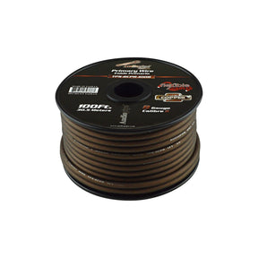 TPS-8CPR-100B - 8 Gauge 100’ 100% Copper Flexible Primary Wire - Black Audiopipe