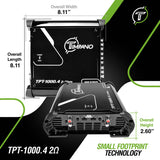 1000 Watts Car Stereo Bundle Timpano Audio