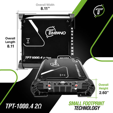 1000 Watts Car Stereo Bundle Timpano Audio